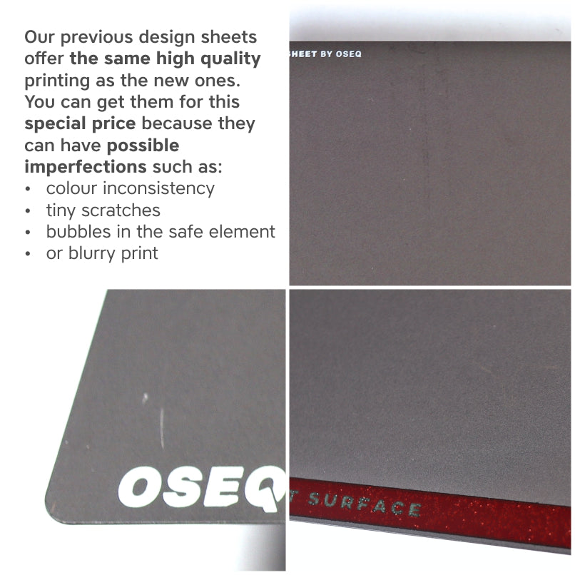 OSEQ SAFE SHEET SALE!! 165x165 mm - OSEQ- OSEQ