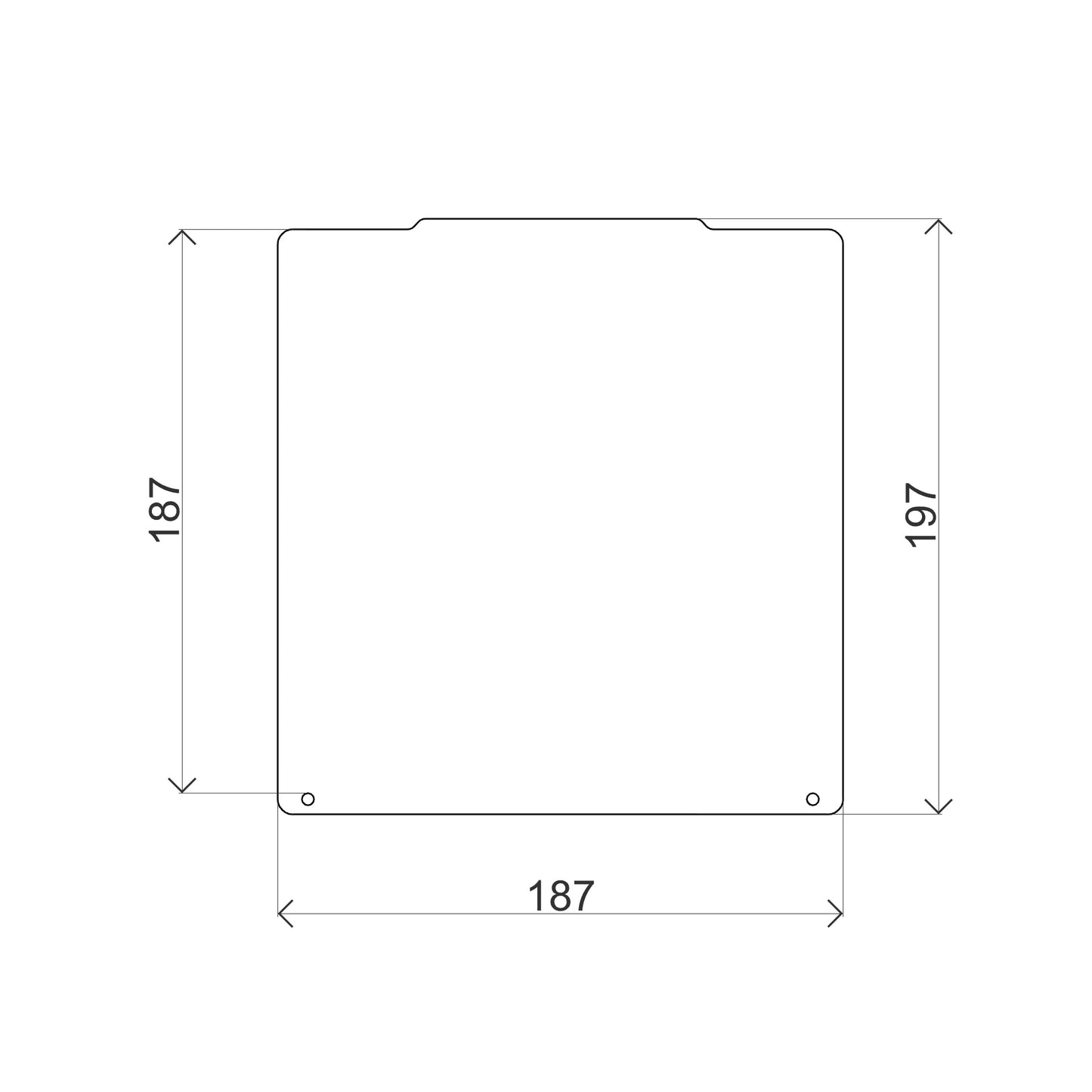 OSEQ sheet 187x197 mm for Prusa Mini - OSEQ-  OSEQ