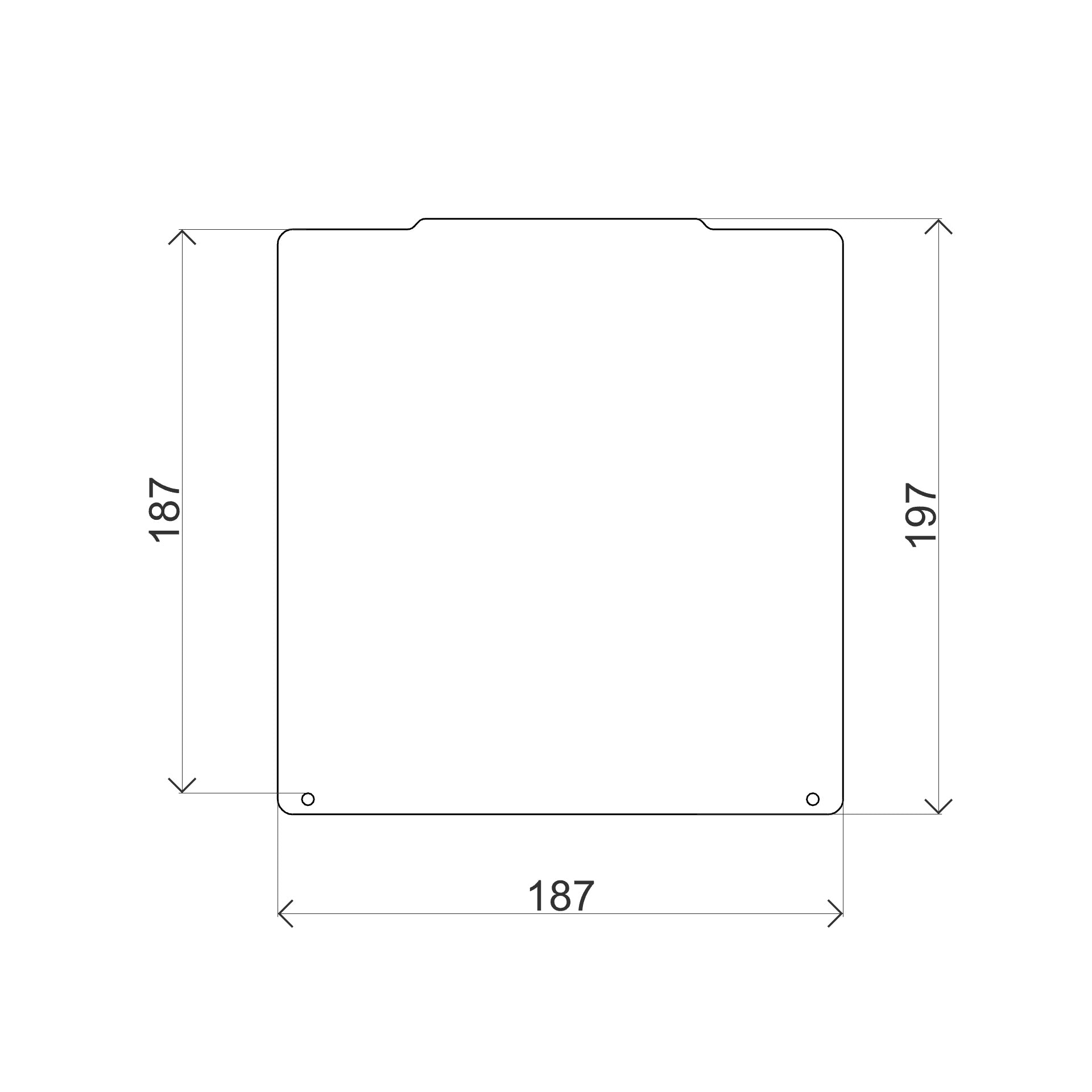 OSEQ sheet 187x197 mm for Prusa Mini - OSEQ-  OSEQ