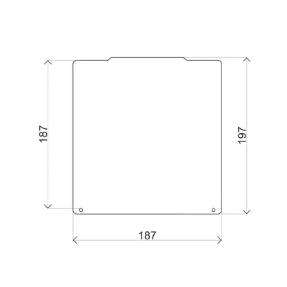 OSEQ sheet 187x197 mm for Prusa Mini - OSEQ-  OSEQ